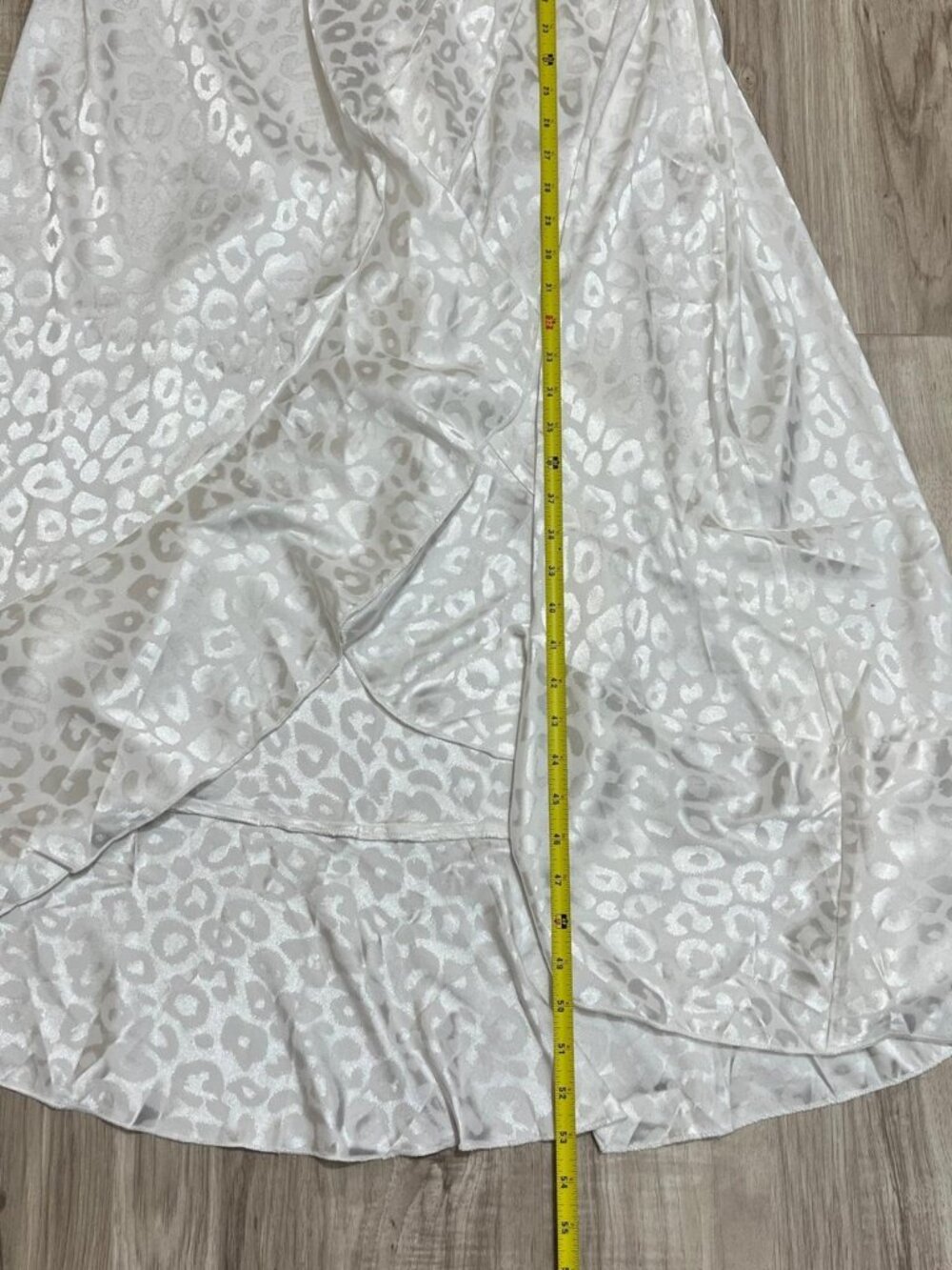 Satin Leopard Print Wrap
